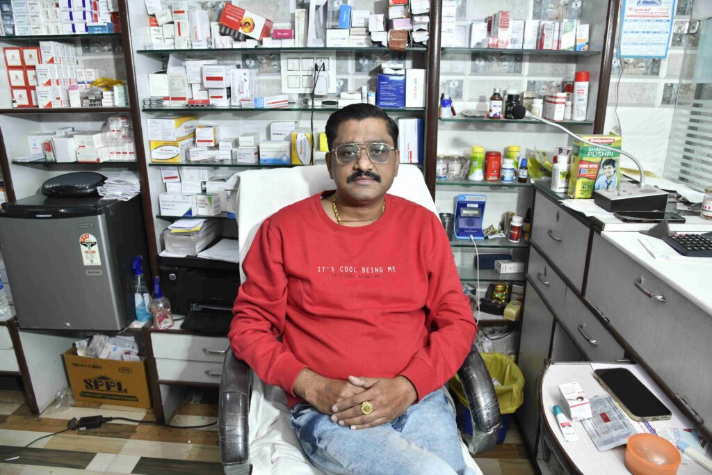 patient sitting in nath clinic chest specialist